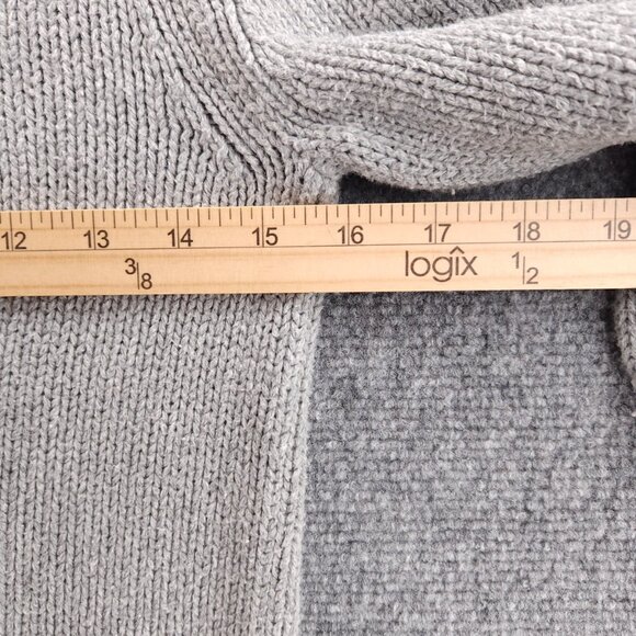 Ralph Lauren Flag Sweater USA Women Medium Gray Cotton Pullover Knit Graphic - Picture 9 of 12